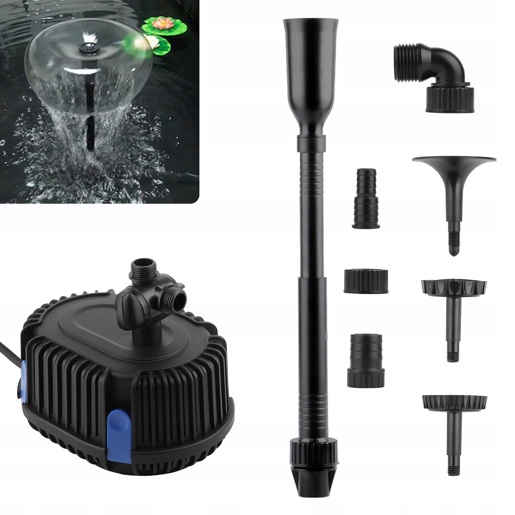 Fontánová Pumpa Do Jezírka Kaskada 1000 l/h 20 W