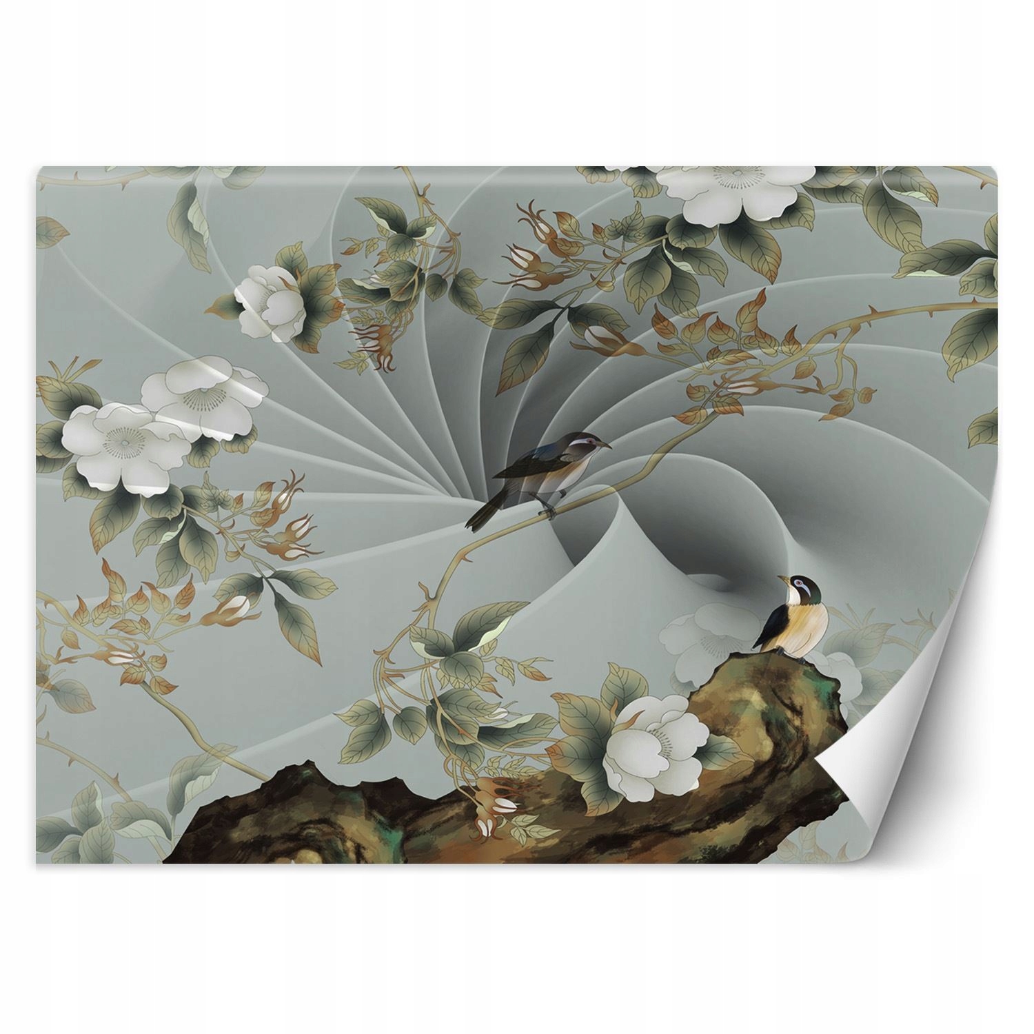 Fototapeta, Pták na větvi 3D 250x175