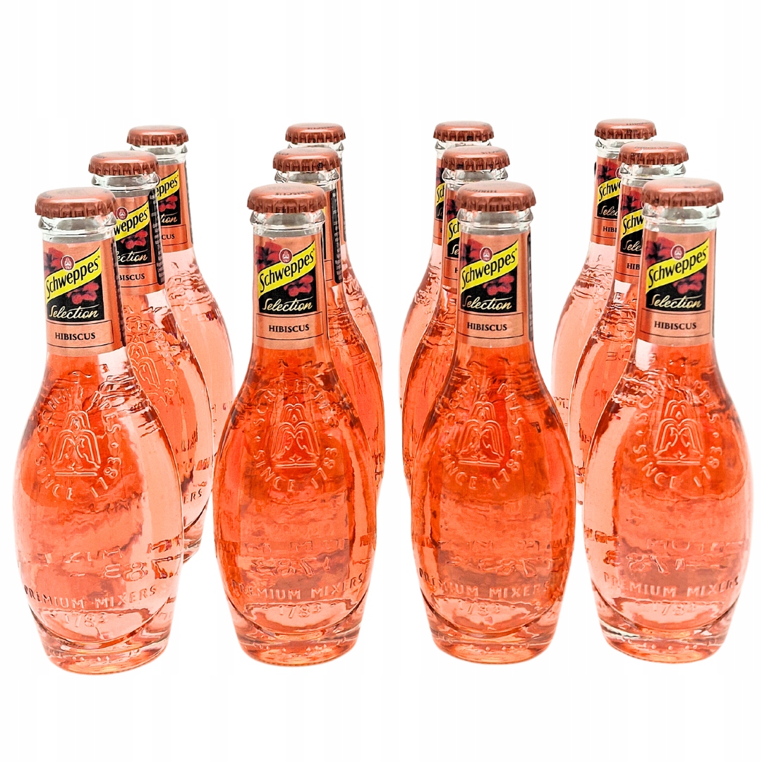 Schweppes Tonik Premium Hibiscus Orzeźwiający Zestaw 12 sztuk 200ml