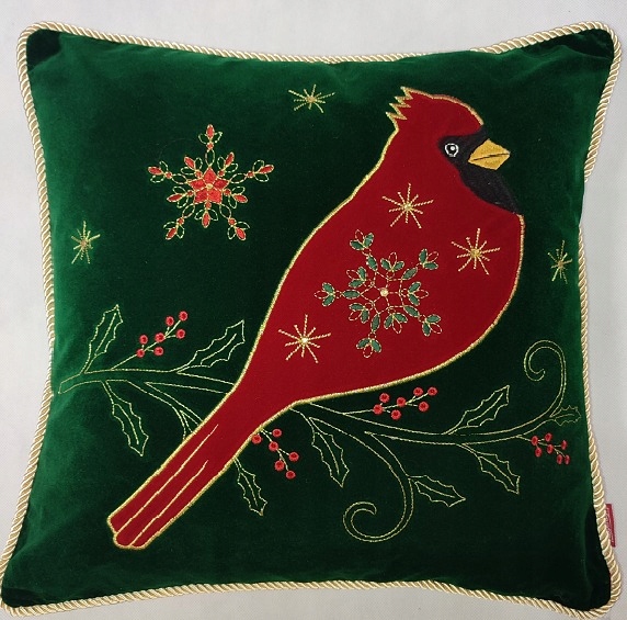 

Poszewka na poduszkę z ptaszkiem 45/45 cm