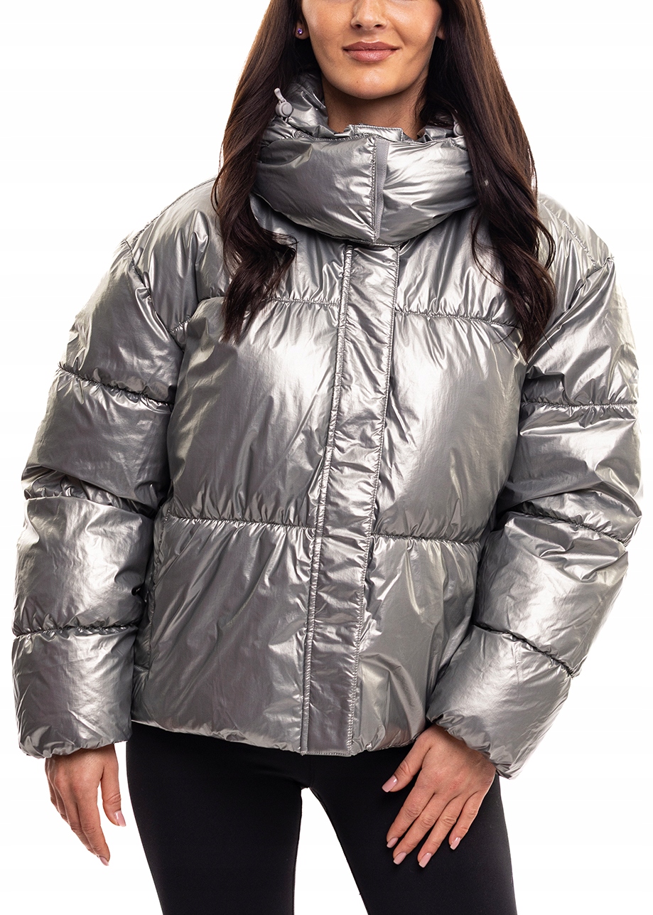 Dámská péřová bunda 4F s kapucí S Kapucí Hydrofobní Oversize vel