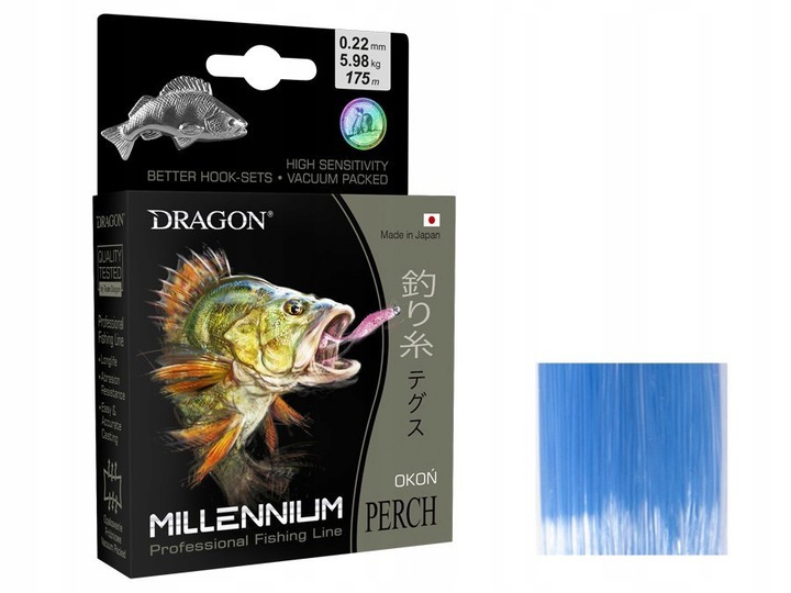 

Żyłka Dragon Millenium Okoń 175m 0.22mm 5.98 kg n