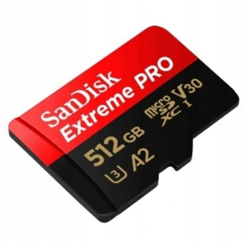 Karta microSD SanDisk Extreme Pro 512GB 200MB/s Nowy Pojemność karty 512 GB