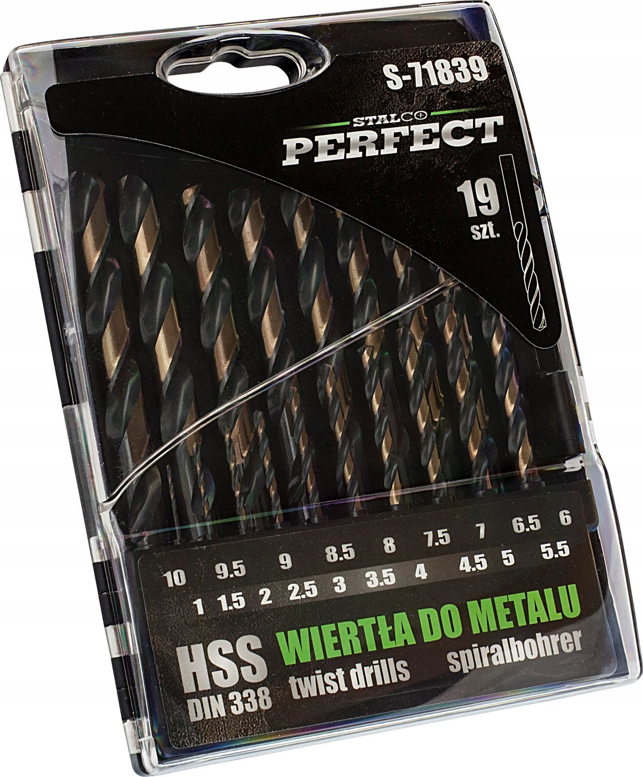 

Wiertła do metalu Hss kpl 19 el. fi 1,0 10,00