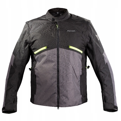 Kurtka motocyklowa FOVOS PINDOS czarno / szara XXL