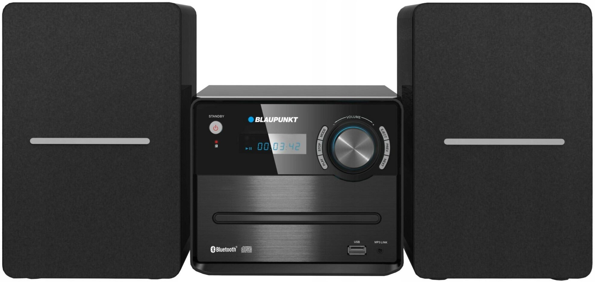 MINI WIEŻA STEREO BLUETOOTH BLAUPUNKT RADIO FM CD MP3 2 GŁOŚNIKI MS13BT Marka Blaupunkt