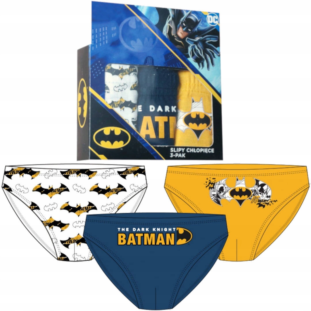 

Majtki Slipy Chłopięce 3-PAK Batman 128/134 CM