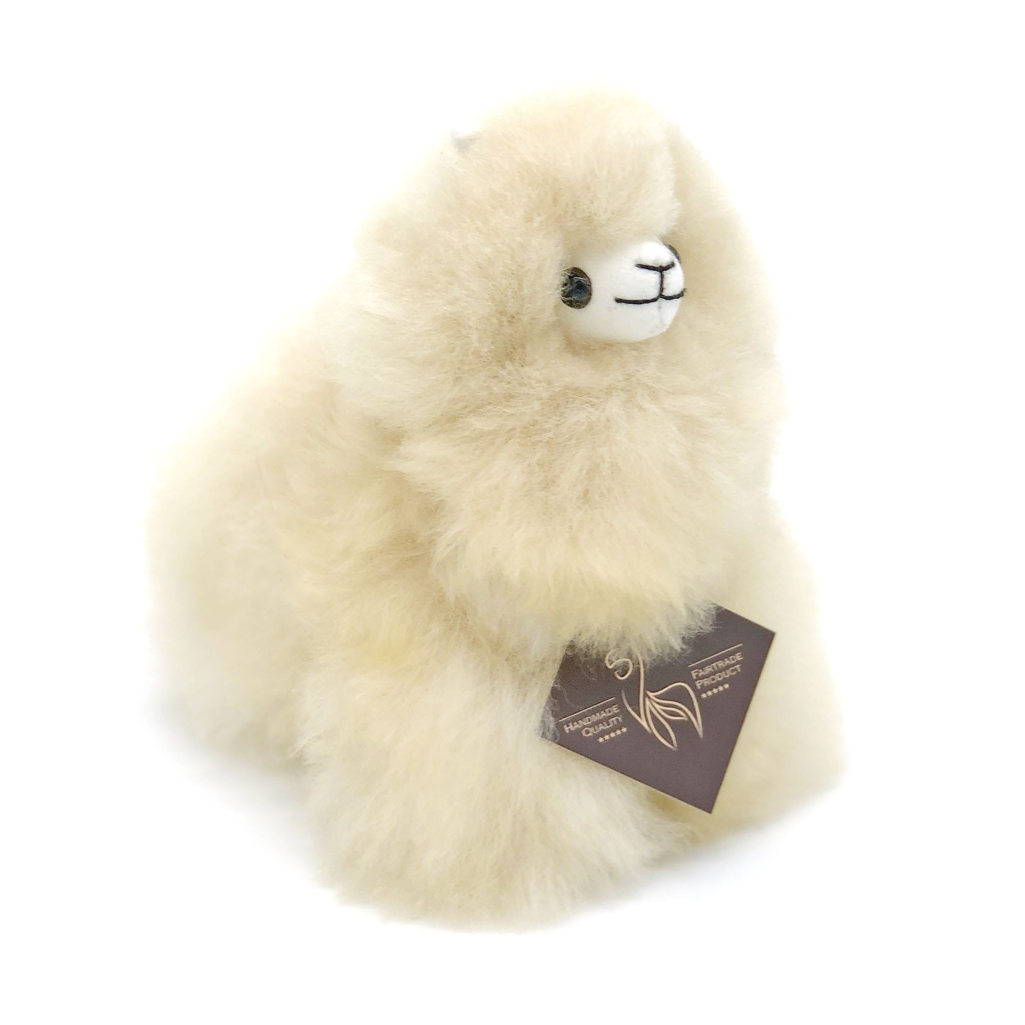 Inkari Alpaka mini Blond maskotka handmade 100% wełna z Peru