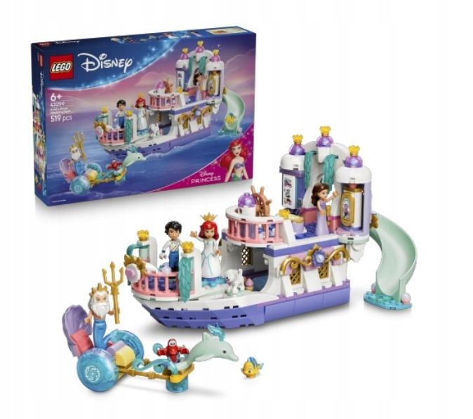 Lego(r) Disney 43299 Královská loď Arielky