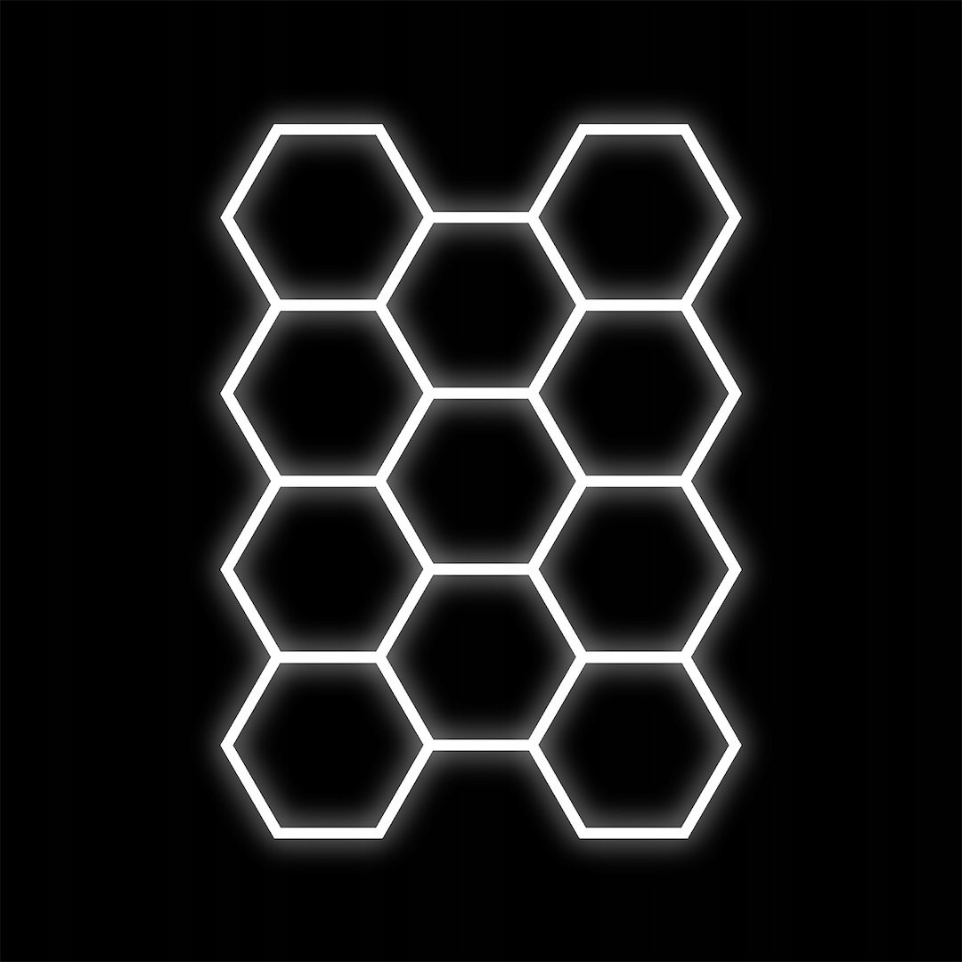 Lampa Led Hexagon 322W 30360lm 229x315cm 6500K biała