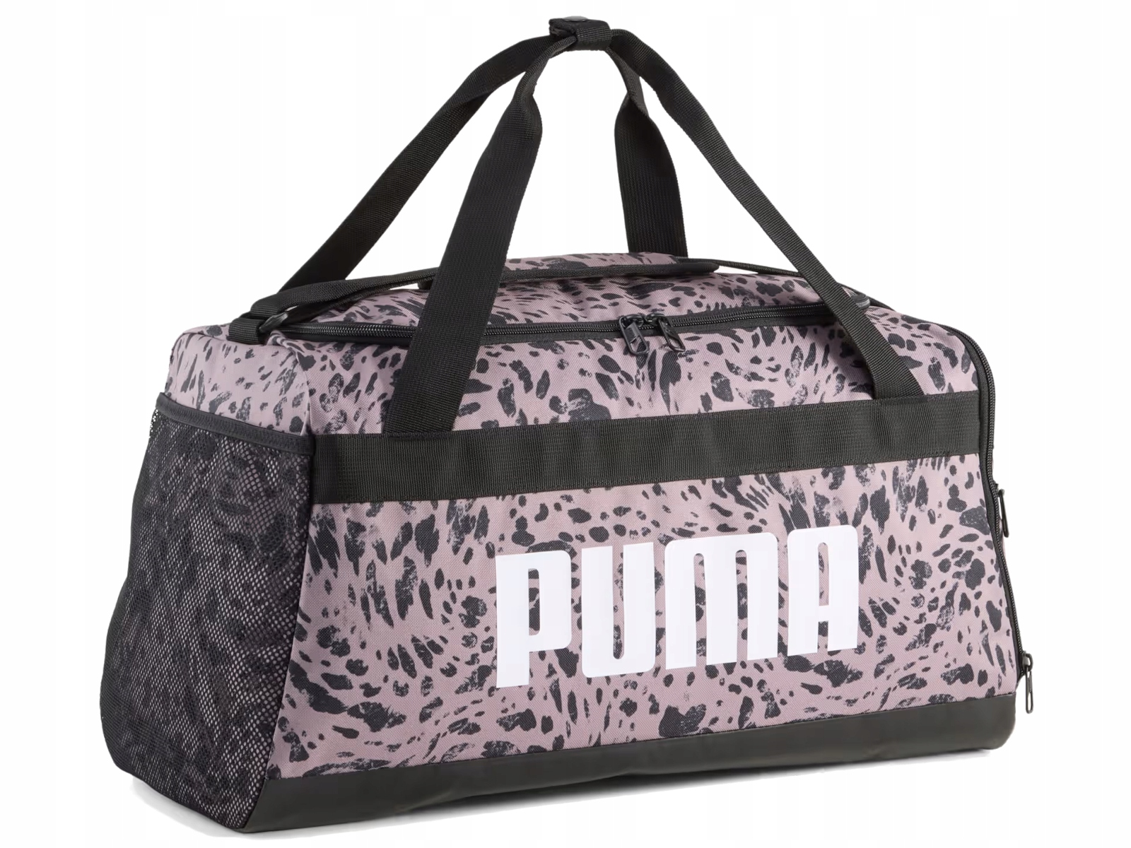 Puma taška Puma 091144-03 s leopardím vzorem pro trénink do posilovny, bazén 35L