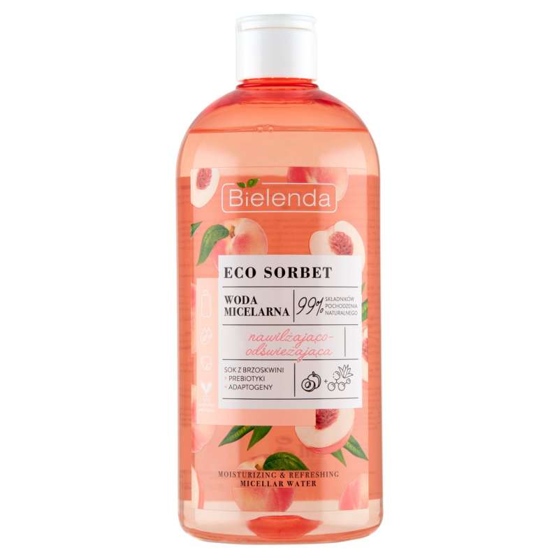 BIELENDA ECO SORBET BRZOSKWINIA WODA 500 ML