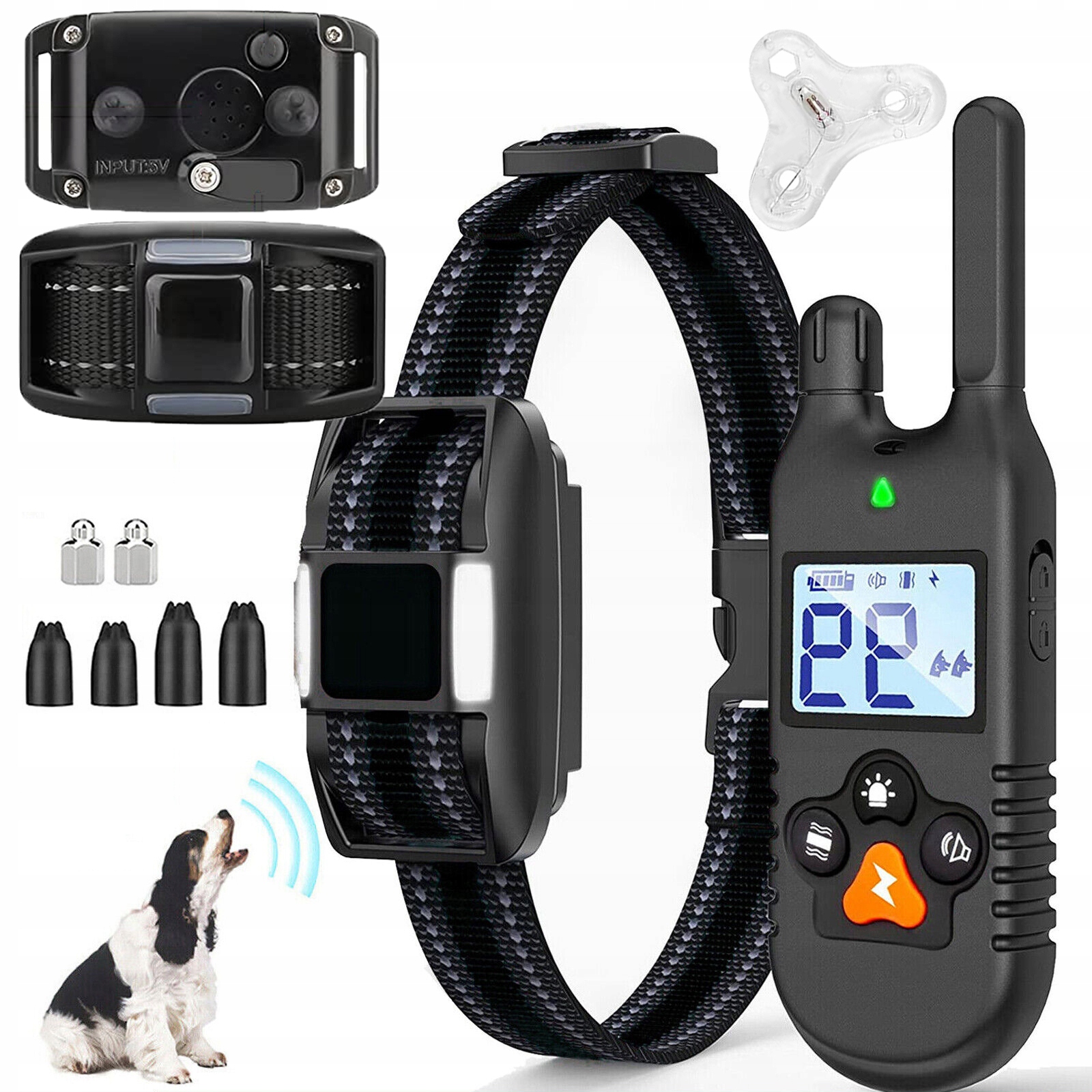 Levně Elektrický Výcvikový Obojek Pro Psa Dálkové Ovládání 3000FT