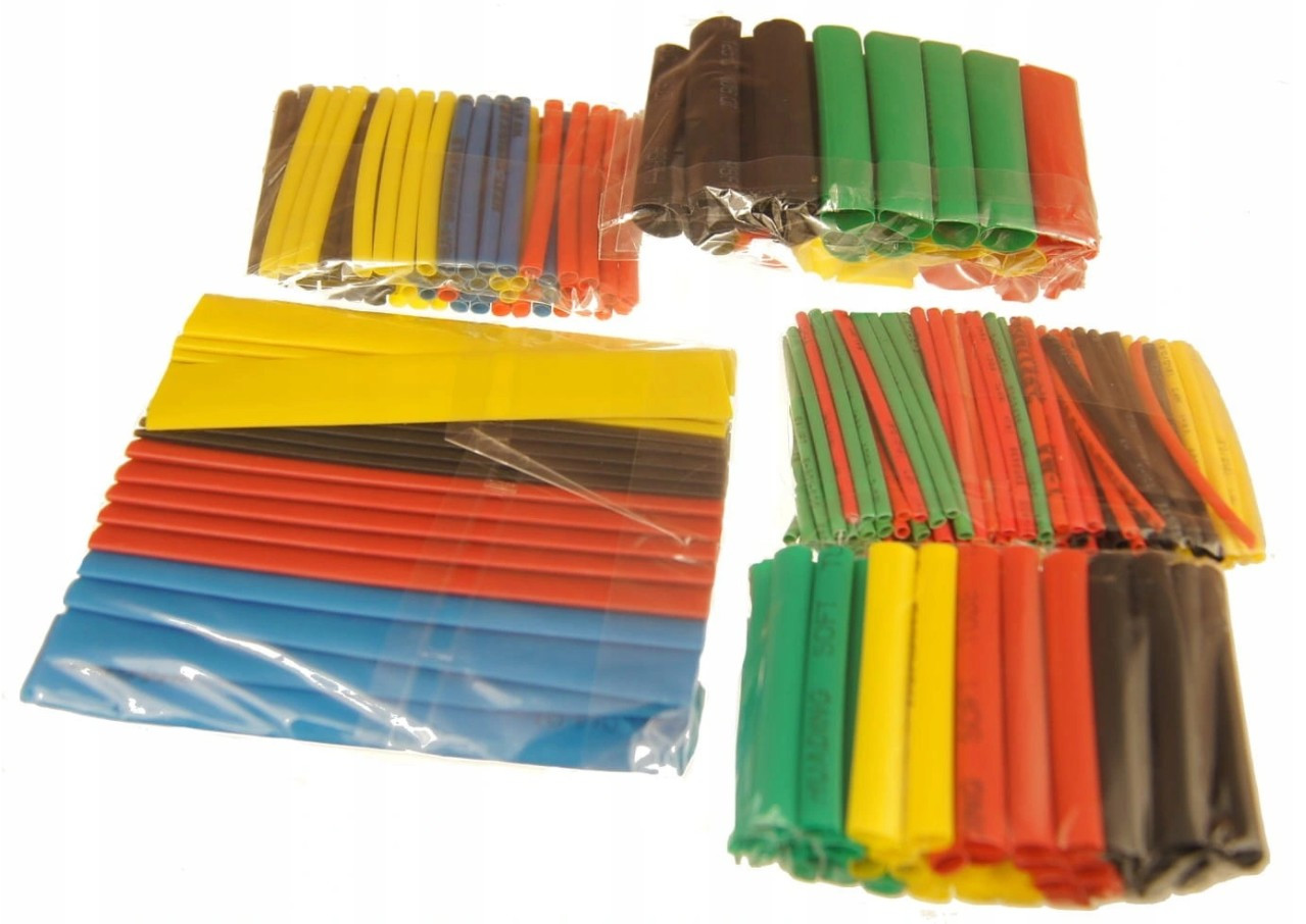 

Zestaw 328 szt. koszulek termokurczliwych 1-14mm