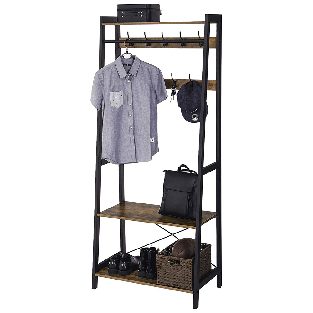Šatní skříň Věšák na oblečení 76x180x42,8 cm Loft Industriální Rustikální