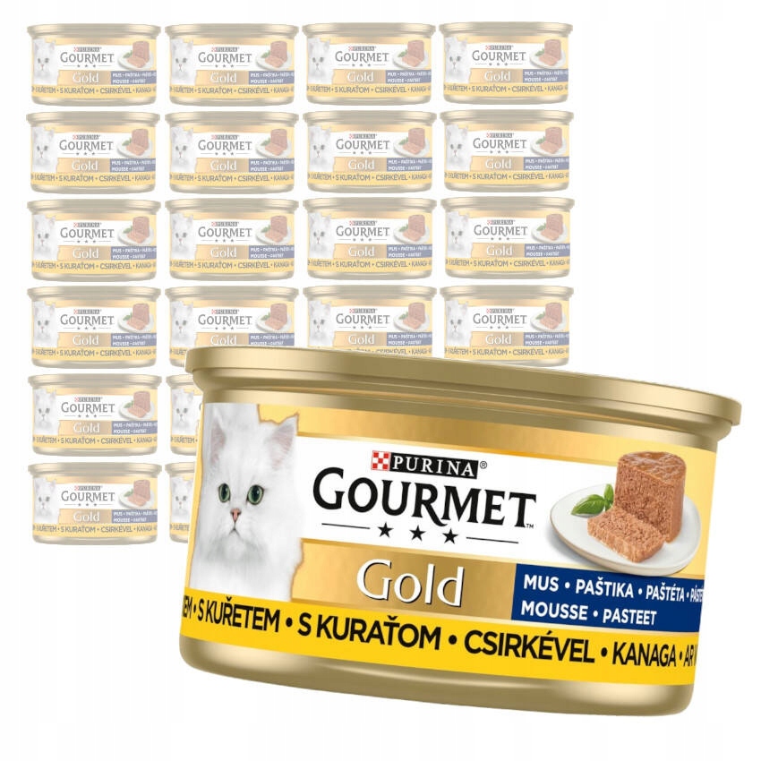 Gourmet Gold Mus Z Kurczakiem Mokra Karma Dla Kota 24x85g