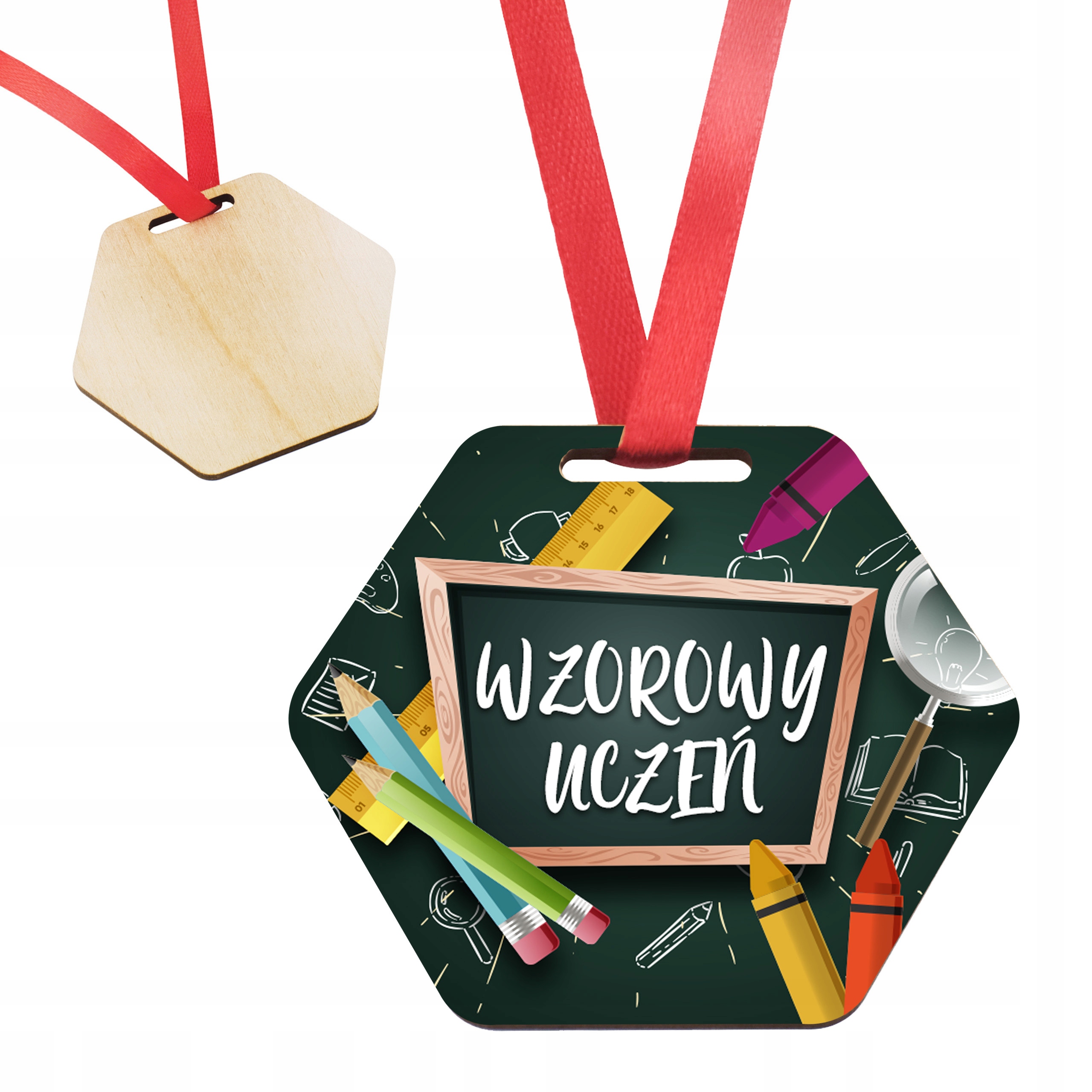 

Medal Pasowanie Na Ucznia Pamiątka Wzorowy Uczeń