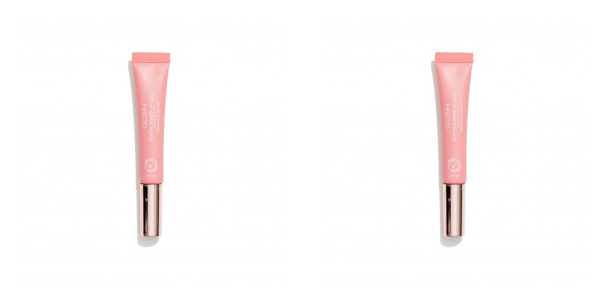 2x Gosh Balsam do ust Spf 15 Soft'n tinted 01 Nude