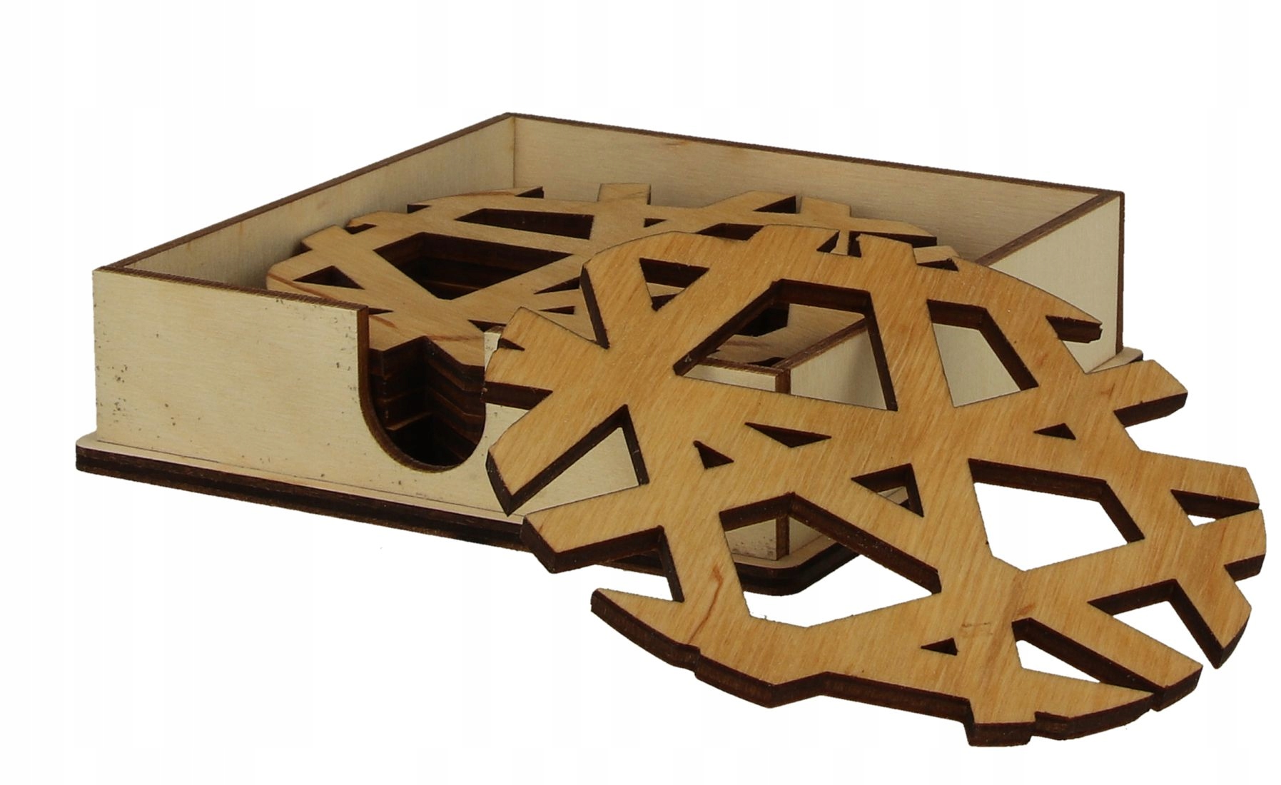 

Drewniane Podkładki Pod Kubek Loft Box 6 Szt