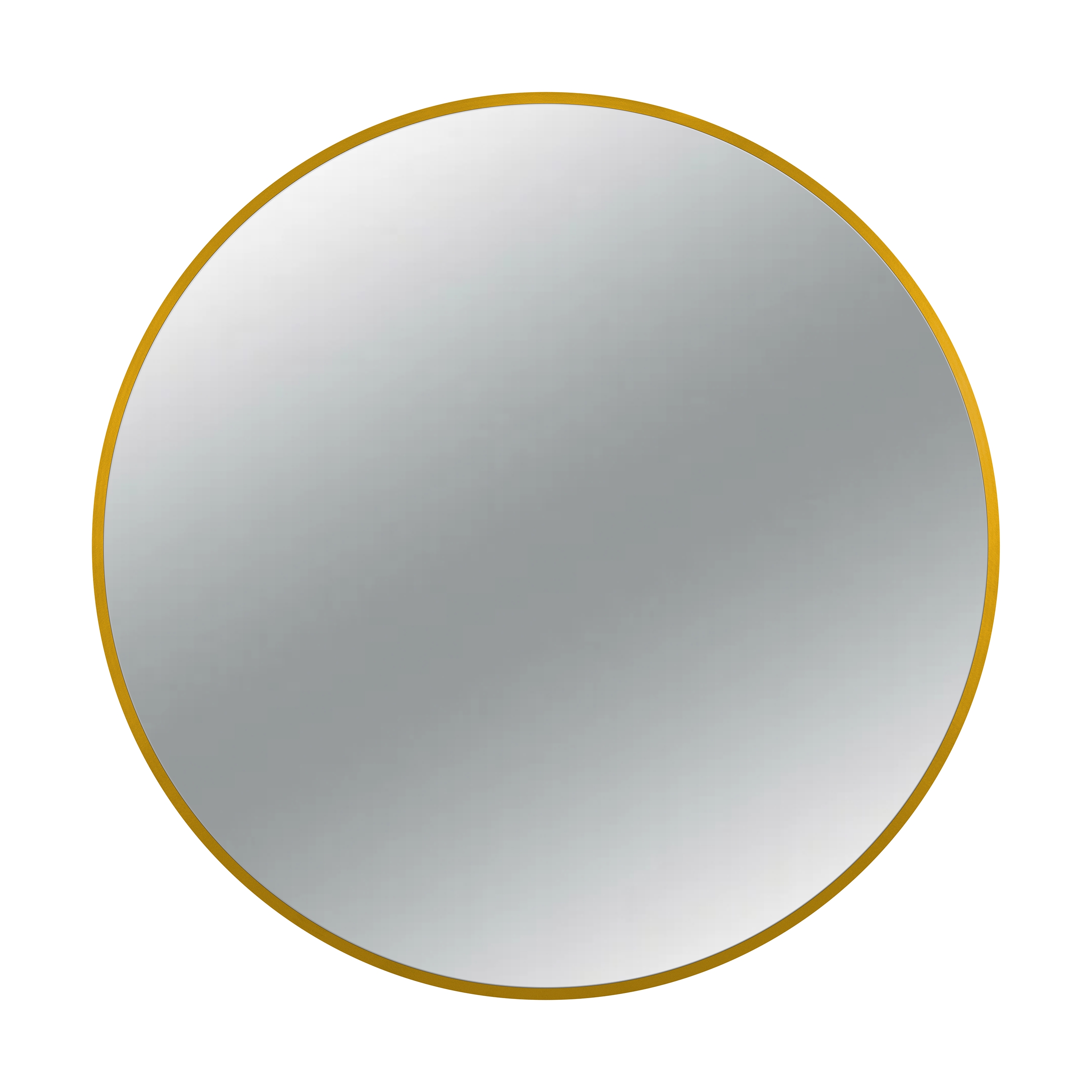 Okrúhle zrkadlo Corina Gold 80 cm, hliníkový rám Zlatá Balneo