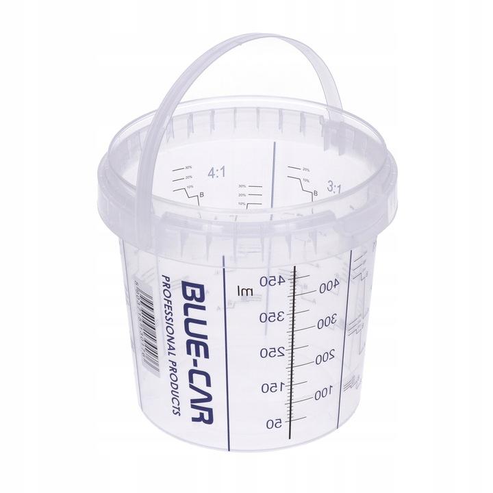 10x WIADERKO DO MIESZANIA LAKIERU 600ml Z PODZIAŁKĄ + PRZYKRYWKA Kod producenta 000247