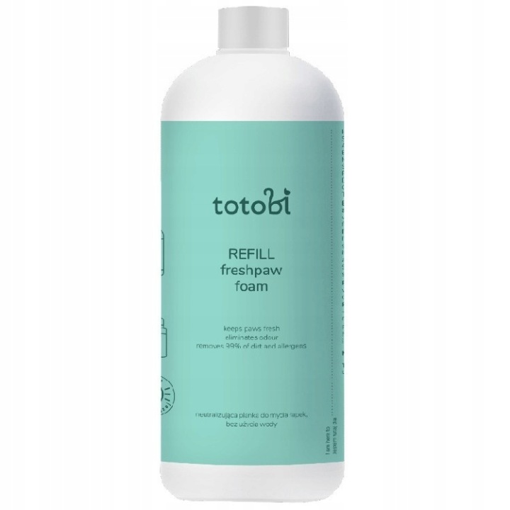 Totobi Refill Freshpaw Foam Pěna na mytí tlapek pro psa a kočku 500 ml