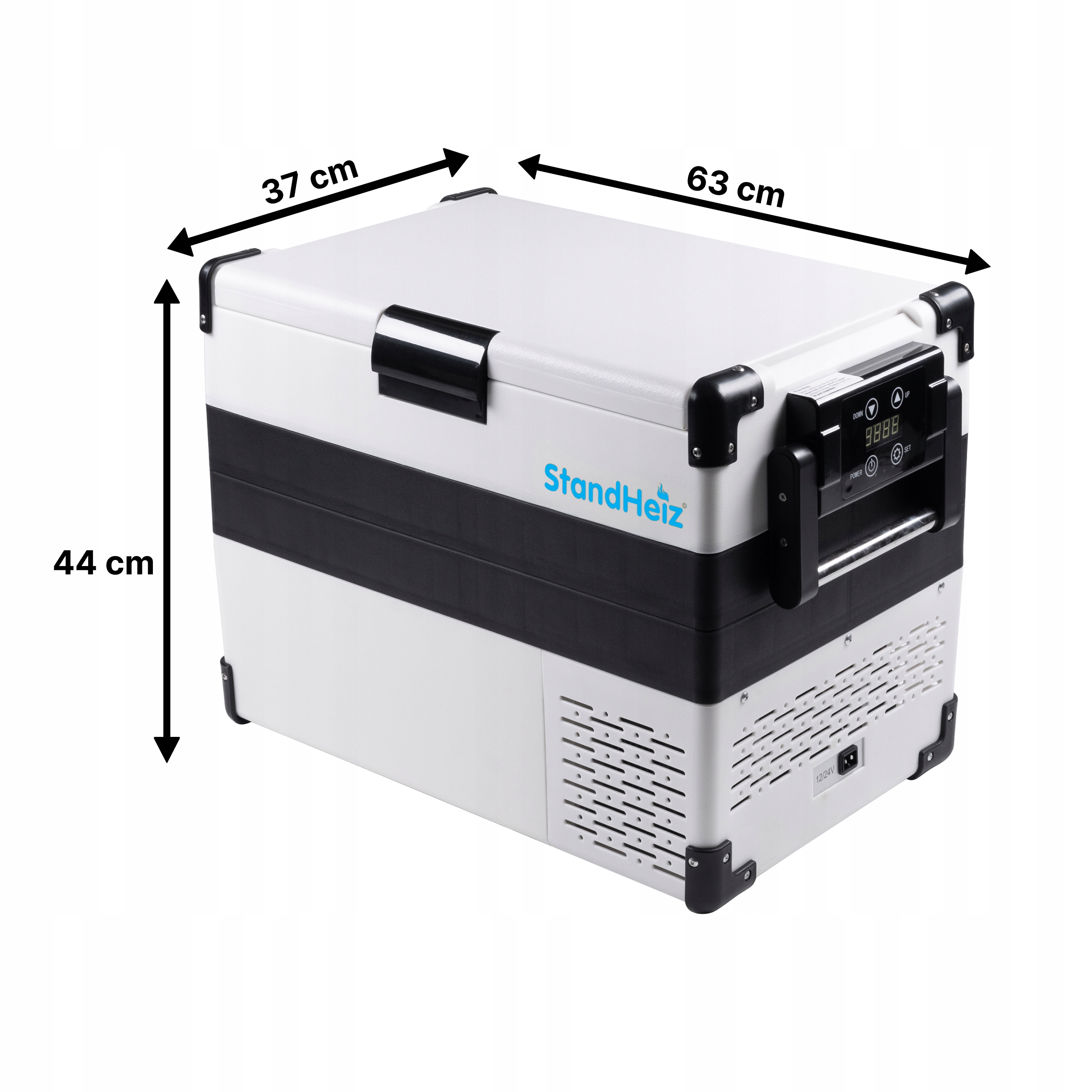 LODÓWKA TURYSTYCZNA PRZENOŚNA KOMPRESOROWA 42L KAMPER 12V24V 230V STANDHEIZ Moc 45 W