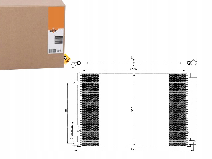 NRF35753 Kondenzátor Klimatizace Fiat 500 Ford Ka 0 Asistent řidiče #33