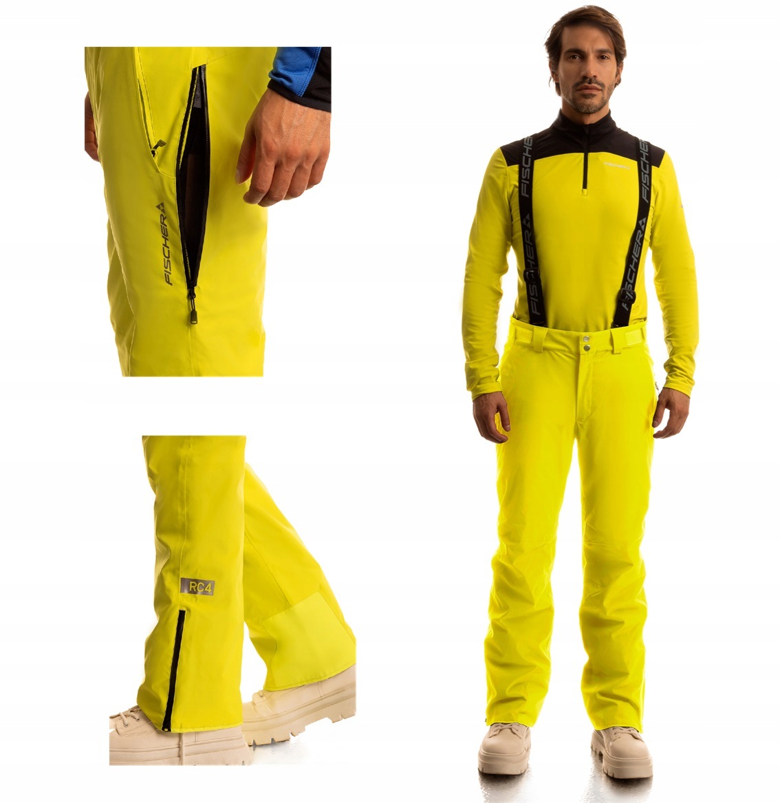 Spodnie narciarskie Fischer RC4 Pants EvoTexx 20.000 yellow L