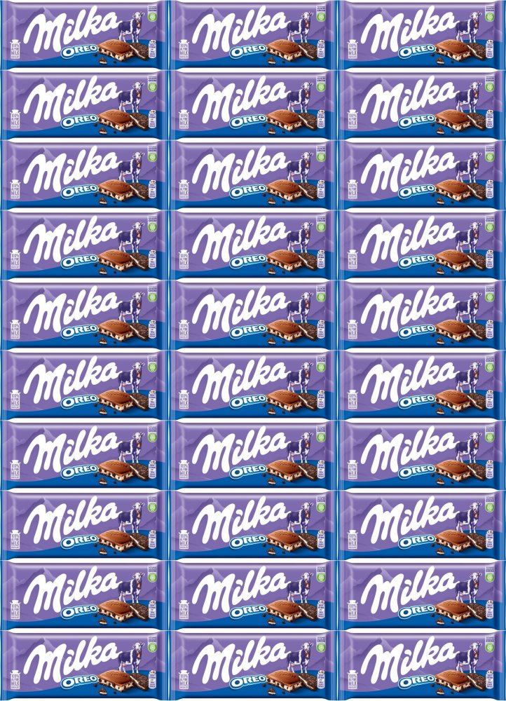 Czekolada Milka mleczna Oreo nadzienie waniliowe i ciastkami Oreo 100g x66