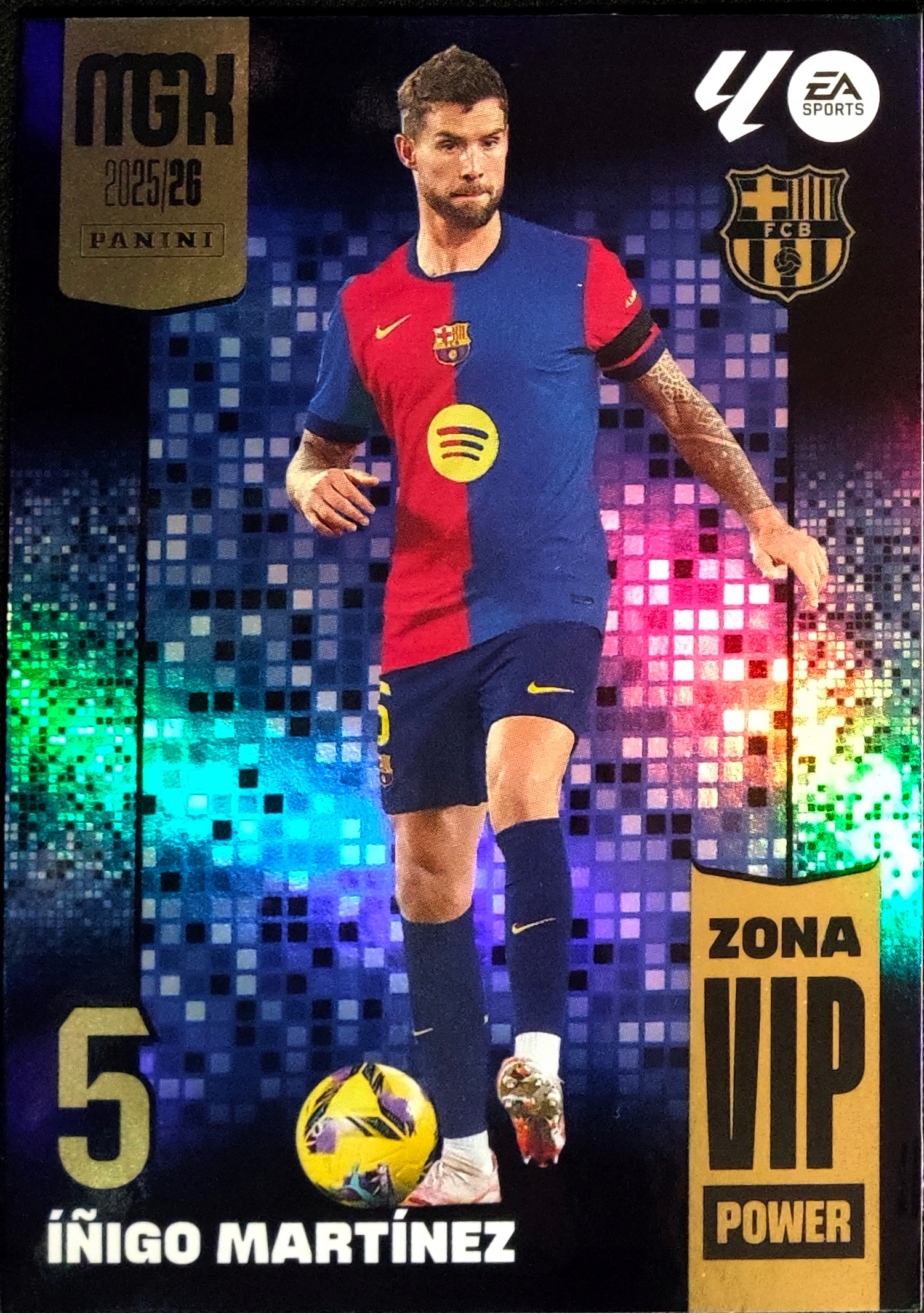 Panini Megacracks 2025-2026 Zona Vip Power P396 Inigo Martinez Fc Barcelona
