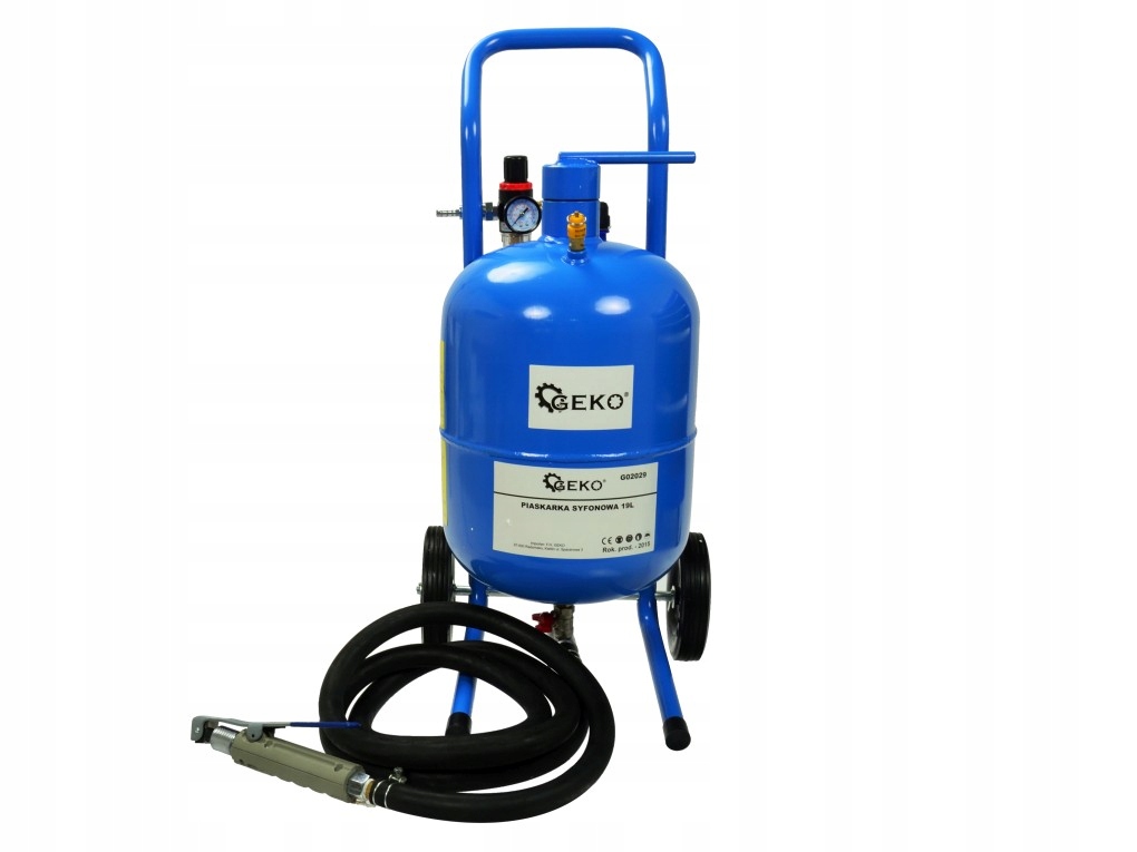 PIASKARKA SYFONOWA MOBILNA 19L Waga urządzenia 14 kg
