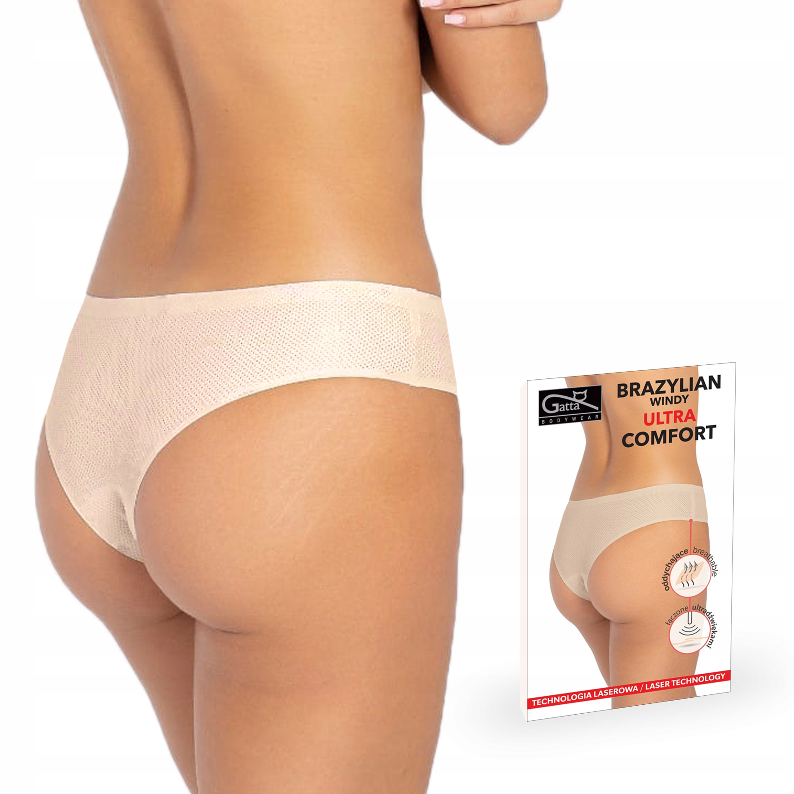 

Gatta figi Brazylian Windy Ultra Comfort Beż XL