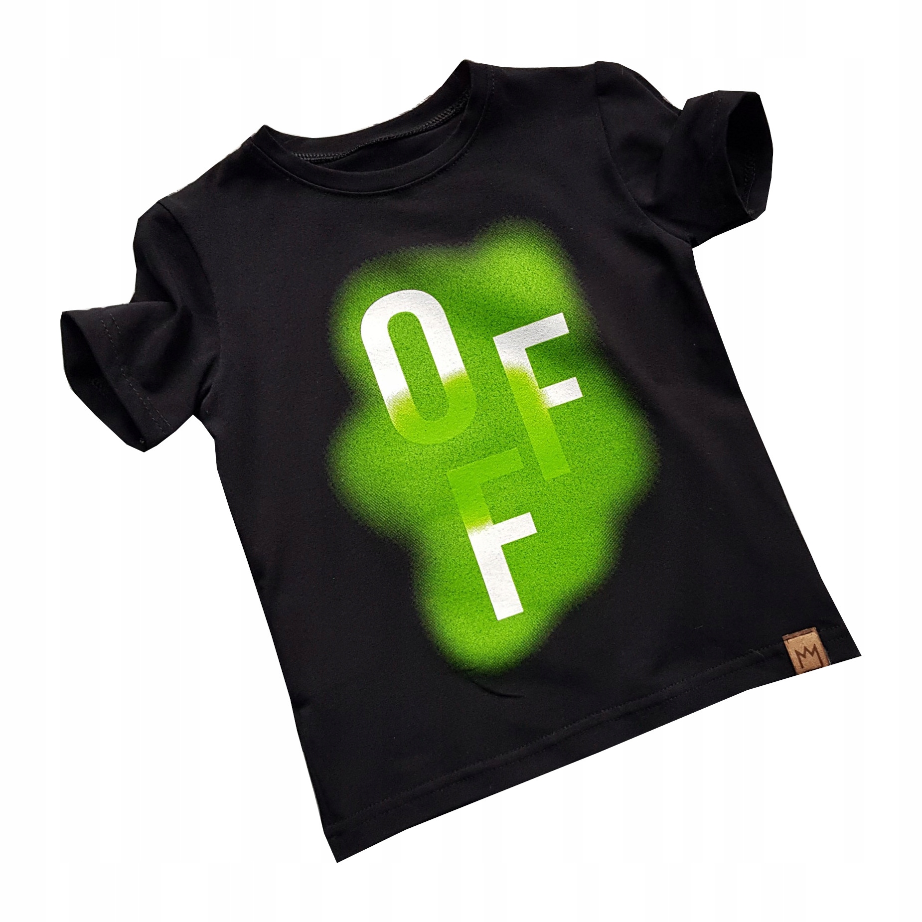 

T-Shirt Off czerń zieleń MIMI 122/128