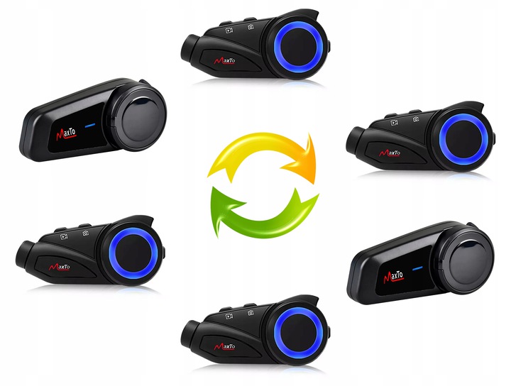 Interkom Motocyklowy MaxTo M2 Konferencja 2 KASKI Microphone Type hybrid built in