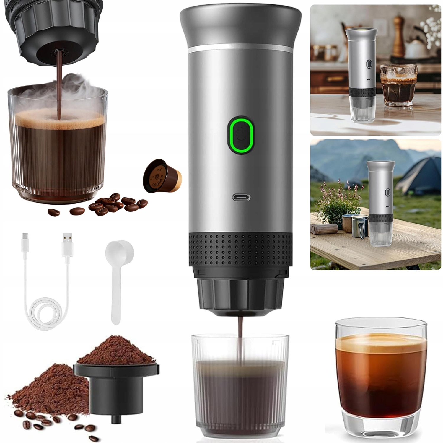 Samoohřevný Přenosný Kávovar Na Přípravu Studené I Horké Vody