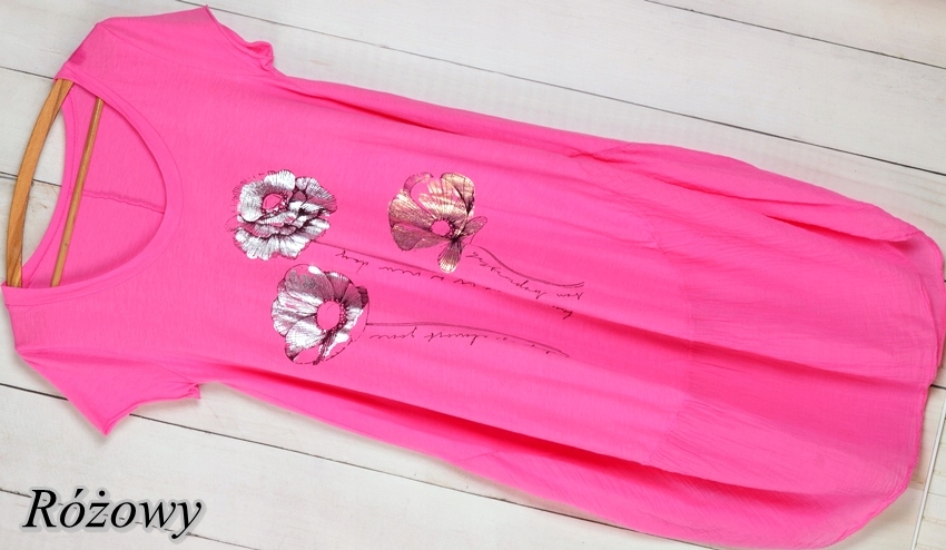 SUKIENKA tunika DRESOWA TUBA OVERSIZE MAKI 203 Kolor zielony