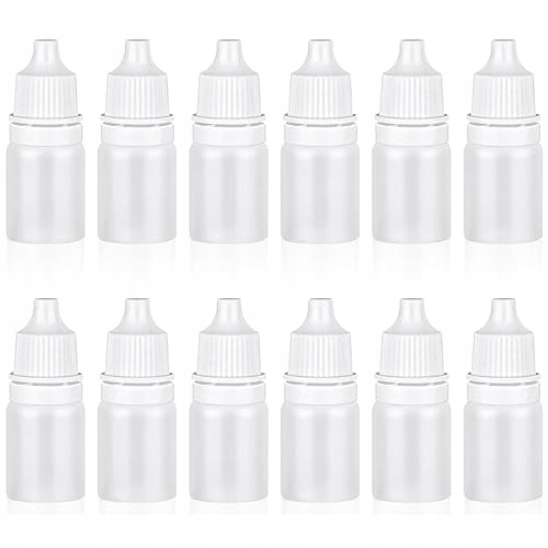 Kapkové Lahve 5 ML Sada 12 Kusů Plast Pe Bílá Na Oči do domácnosti