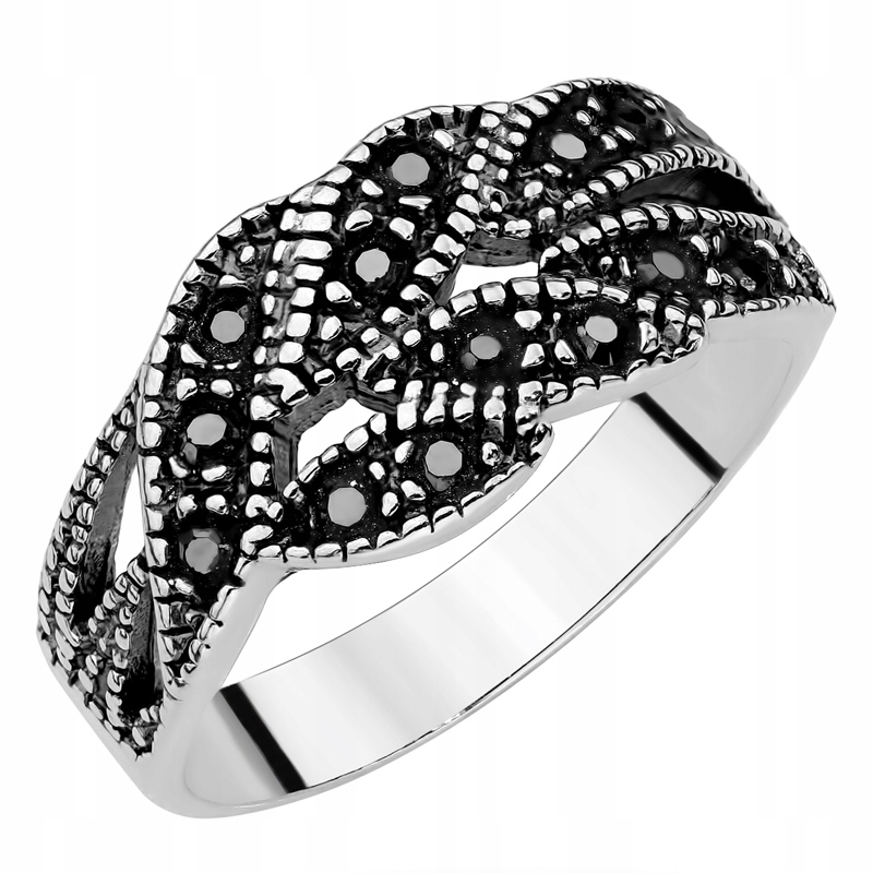 Dámský Stříbrný Prstýnek ryzost 925 s náušnicemi a kubickými zirkony vel. 18