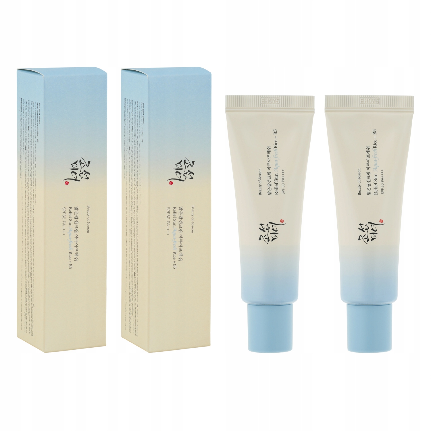 Opalovací krém Beauty of Joseon Relief Sun Aqua Rice+B5 SPF50 Soubor 2x50ml