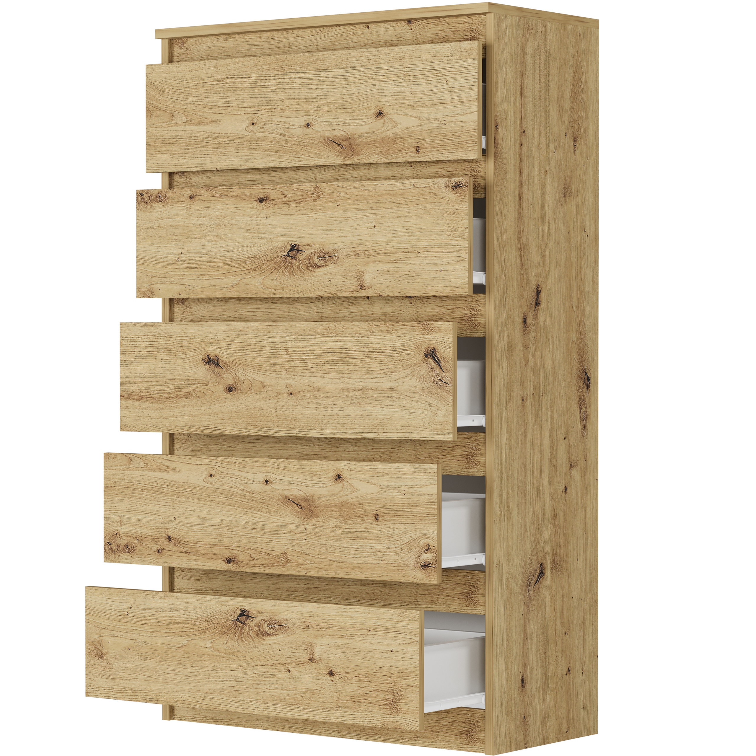 DUŻA KOMODA 5 SZUFLAD SZAFKA POLSKIE MEBLE R-5 ARTISAN