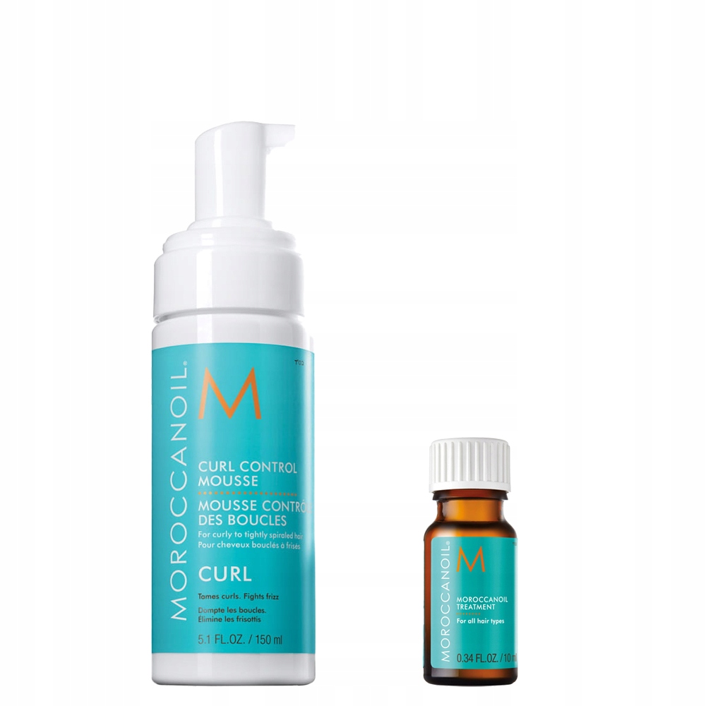 Moroccanoil Curl Control Pianka Objętość Włosy Kręcone 150ml Olejek 10 ml