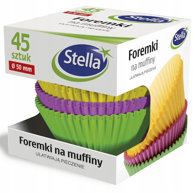 

Stella Foremki Na Muffiny Ø50 MM 45 Szt. Kolor Box