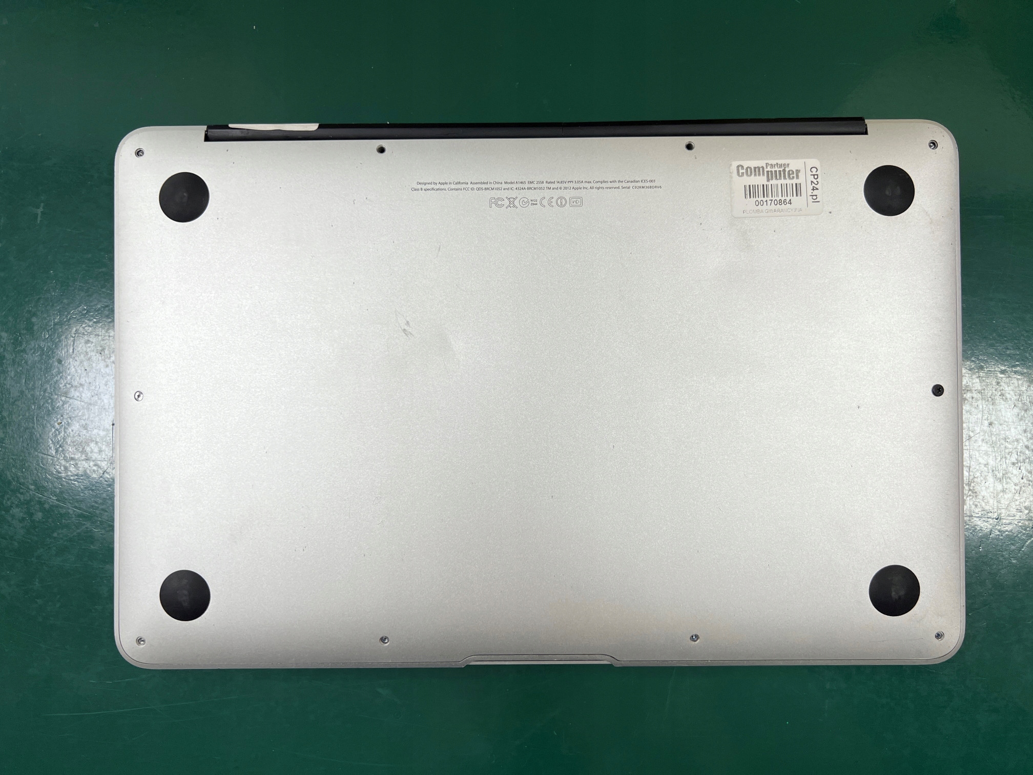 APPLE MACBOOK AIR 5,1 A1465 2012 MID na części Układ klawiatury US international (qwerty)