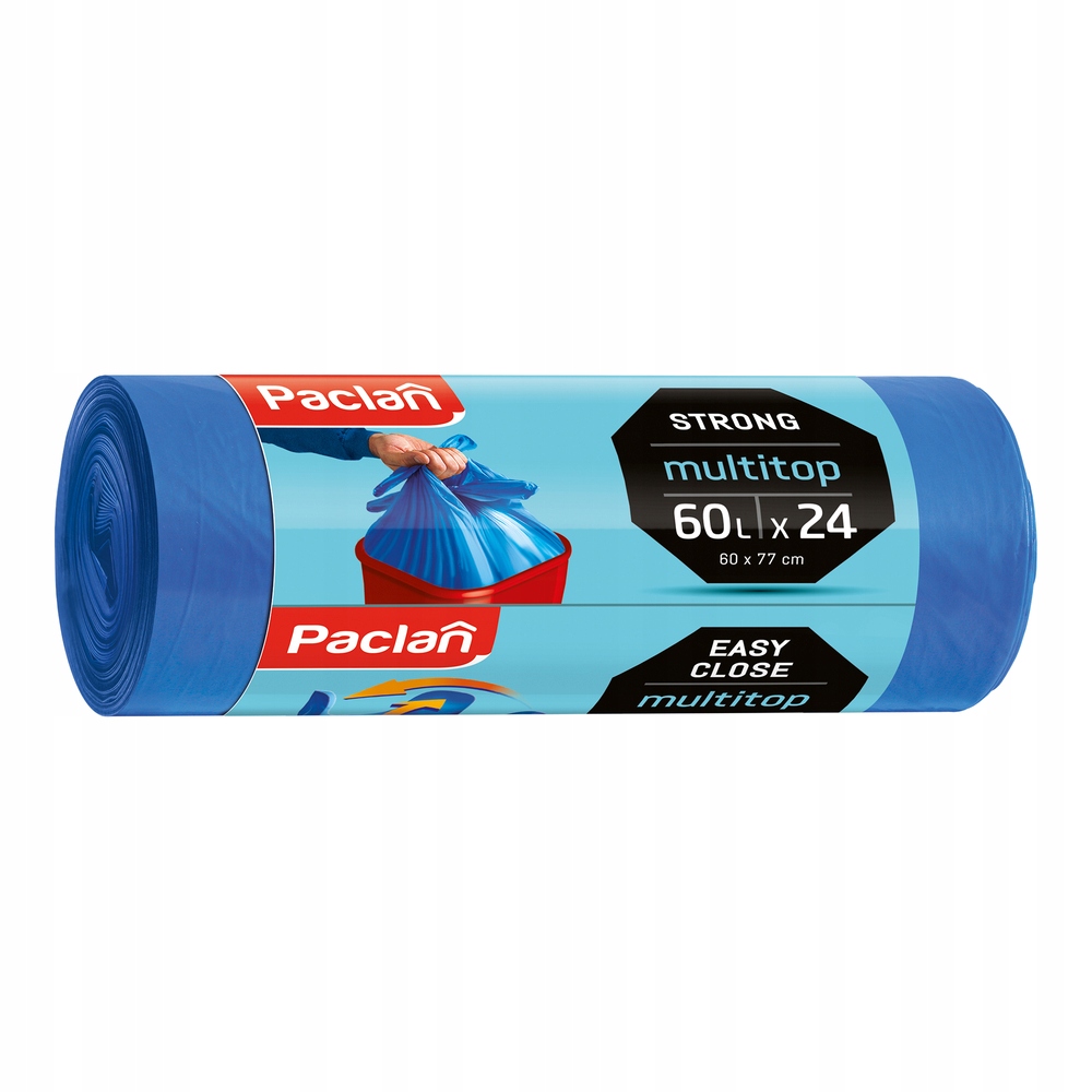 

Paclan worki na śmieci niebieskie 60L 24 szt.