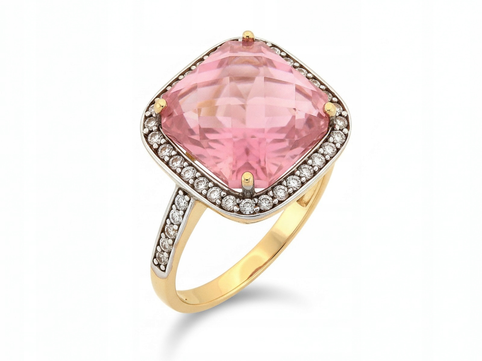 Zlatý prstýnek 585 lesklý zirkon 14 karátů stylový