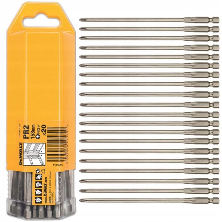 

Dewalt Końcówki Pr2 153mm do DCF620 20szt. DT7207