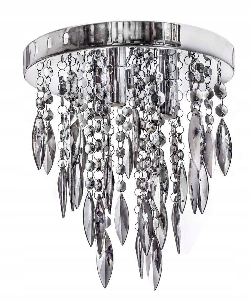 

Żyrandol lampa wisząca srebrna do biura nowoczesna