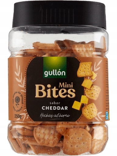Levně 5 x Slaná svačinka Mini Bites al Cheddar 250 g Gullon