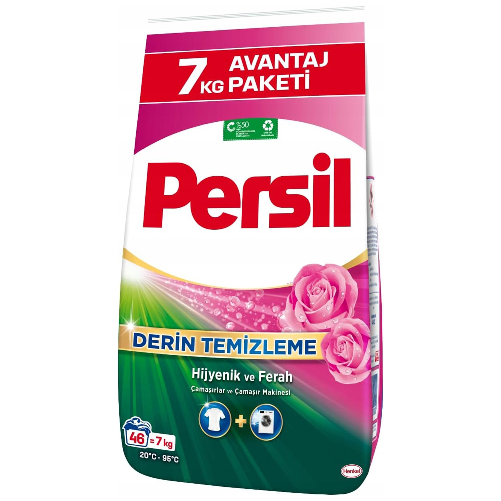 Levně Persil Univerzální prášek na praní tkanin oblečení Rose, výkon 7 kg